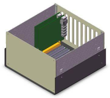 Caja Pandora modelo BK959, alojando las placas Atlas, Ozy, y Janus